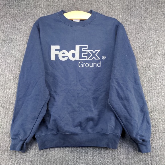 Port Authority Men's FedEx Ground Sweatshirt Blue Size Small Graphic Logo - Picture 5 of 12